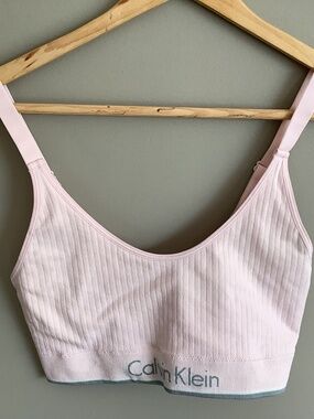 $5 Add On -PInk  Ribbed Bralette  / Sport Bra